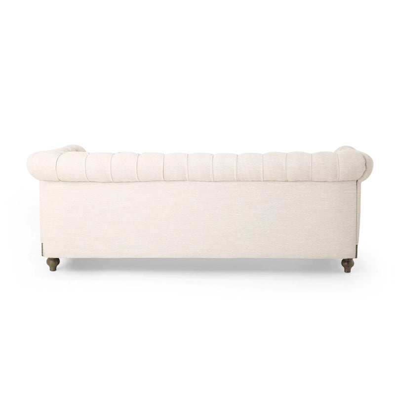 Canapé Chesterfield Castalia à garniture cloutée par Christopher Knight Home - 78,75 L x 33,50 l x 28,00 H