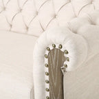 Canapé Chesterfield Castalia à garniture cloutée par Christopher Knight Home - 78,75 L x 33,50 l x 28,00 H