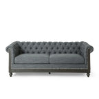 Canapé Chesterfield Castalia à garniture cloutée par Christopher Knight Home - 78,75 L x 33,50 l x 28,00 H