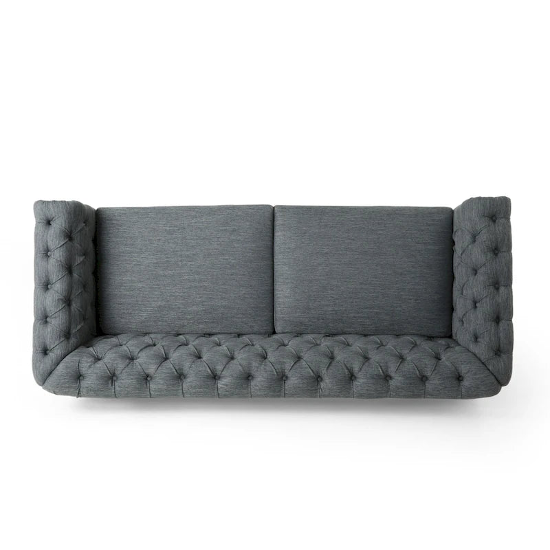 Canapé Chesterfield Castalia à garniture cloutée par Christopher Knight Home - 78,75 L x 33,50 l x 28,00 H