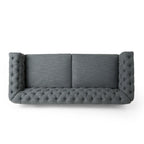 Canapé Chesterfield Castalia à garniture cloutée par Christopher Knight Home - 78,75 L x 33,50 l x 28,00 H