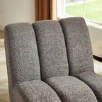 Fauteuil d'appoint Art Leon moderne en bois et tissu