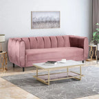 Canapé 3 places Bobran en velours moderne par Christopher Knight Home - 76,2 cm (P) x 211,8 cm (L) x 76,8 cm (H)