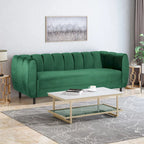 Canapé 3 places Bobran en velours moderne par Christopher Knight Home - 76,2 cm (P) x 211,8 cm (L) x 76,8 cm (H)