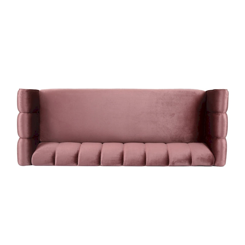 Canapé 3 places Bobran en velours moderne par Christopher Knight Home - 76,2 cm (P) x 211,8 cm (L) x 76,8 cm (H)