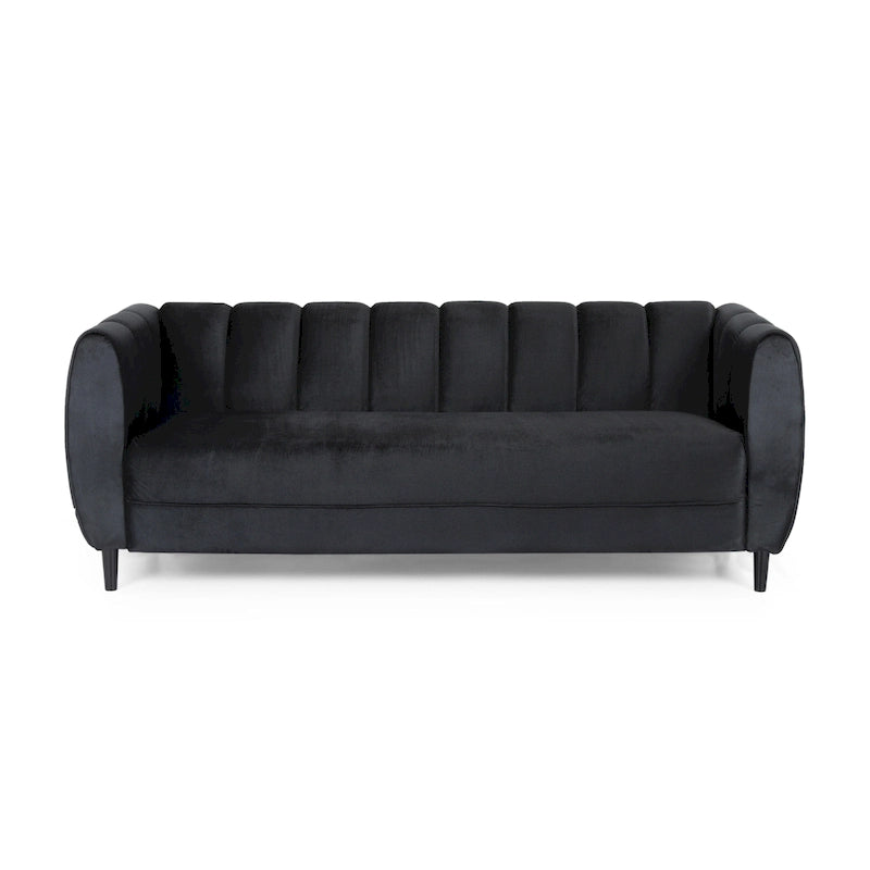 Canapé 3 places Bobran en velours moderne par Christopher Knight Home - 76,2 cm (P) x 211,8 cm (L) x 76,8 cm (H)