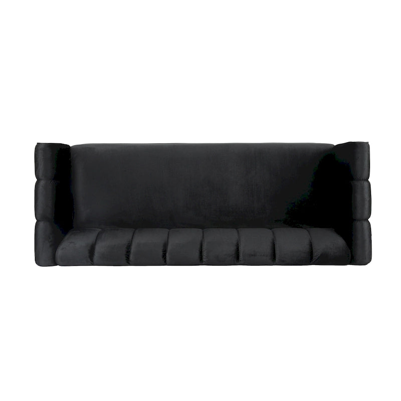 Canapé 3 places Bobran en velours moderne par Christopher Knight Home - 76,2 cm (P) x 211,8 cm (L) x 76,8 cm (H)