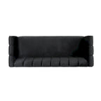 Canapé 3 places Bobran en velours moderne par Christopher Knight Home - 76,2 cm (P) x 211,8 cm (L) x 76,8 cm (H)