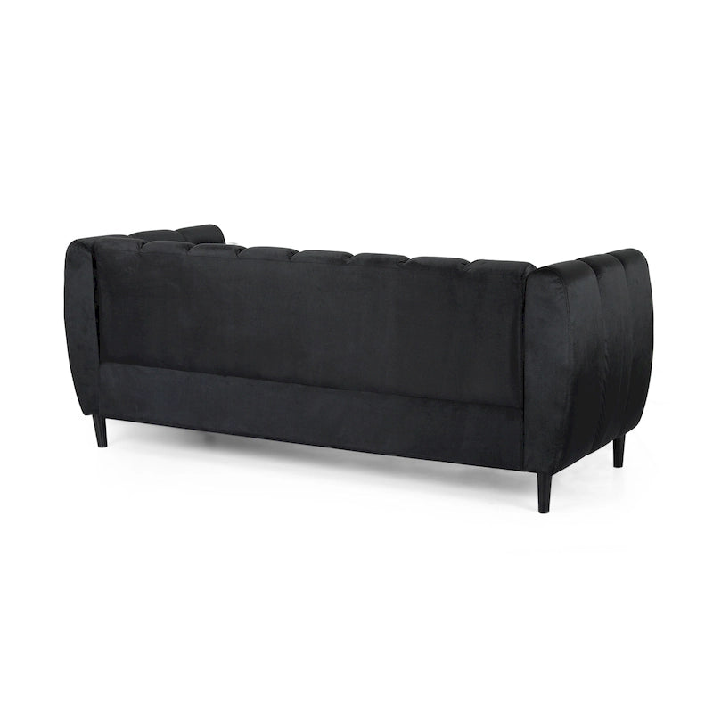 Canapé 3 places Bobran en velours moderne par Christopher Knight Home - 76,2 cm (P) x 211,8 cm (L) x 76,8 cm (H)
