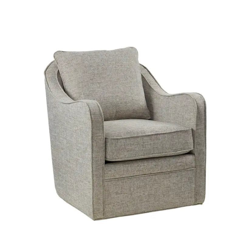 Fauteuil pivotant incurvé rembourré Betty de Madison Park