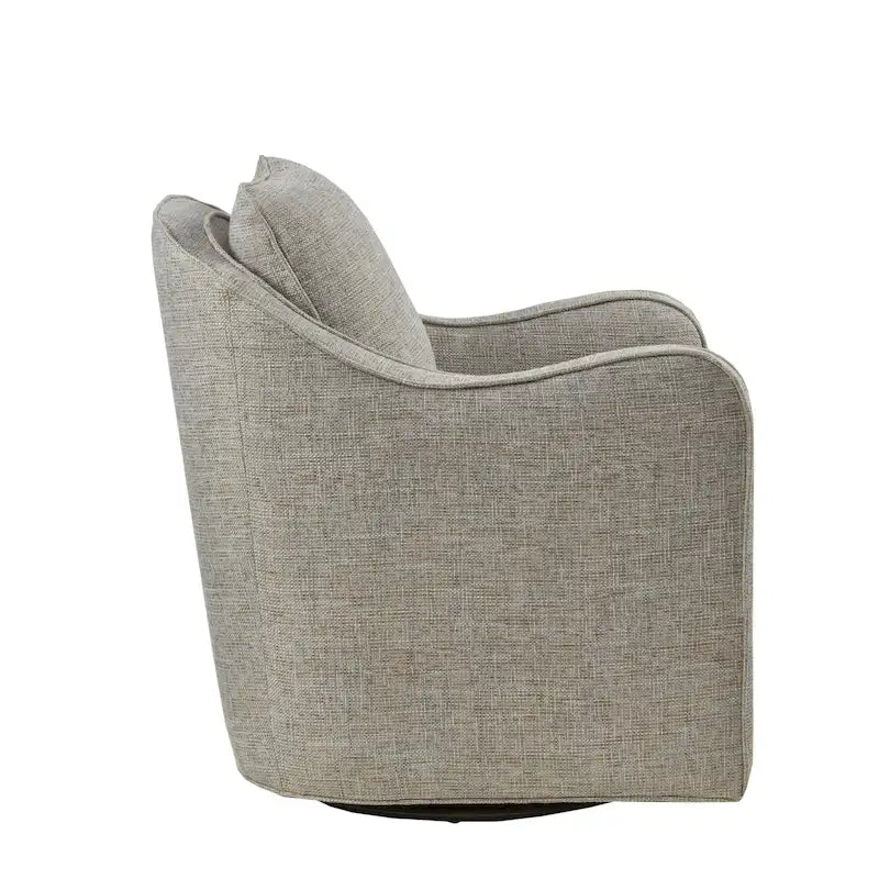 Fauteuil pivotant incurvé rembourré Betty de Madison Park