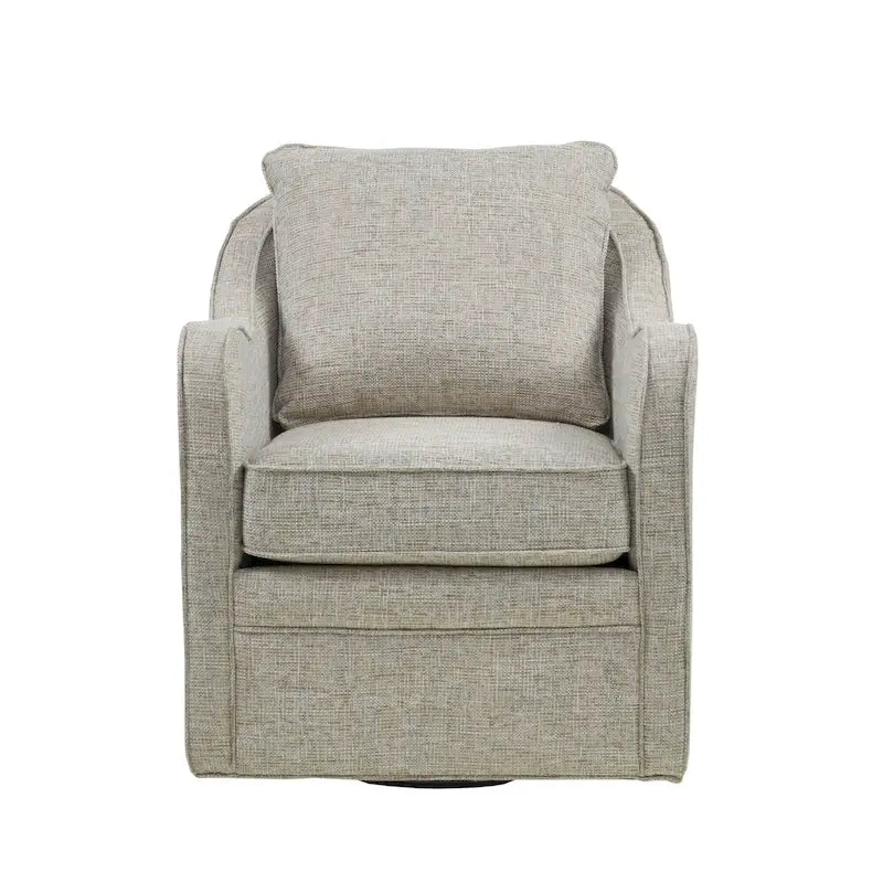 Fauteuil pivotant incurvé rembourré Betty de Madison Park