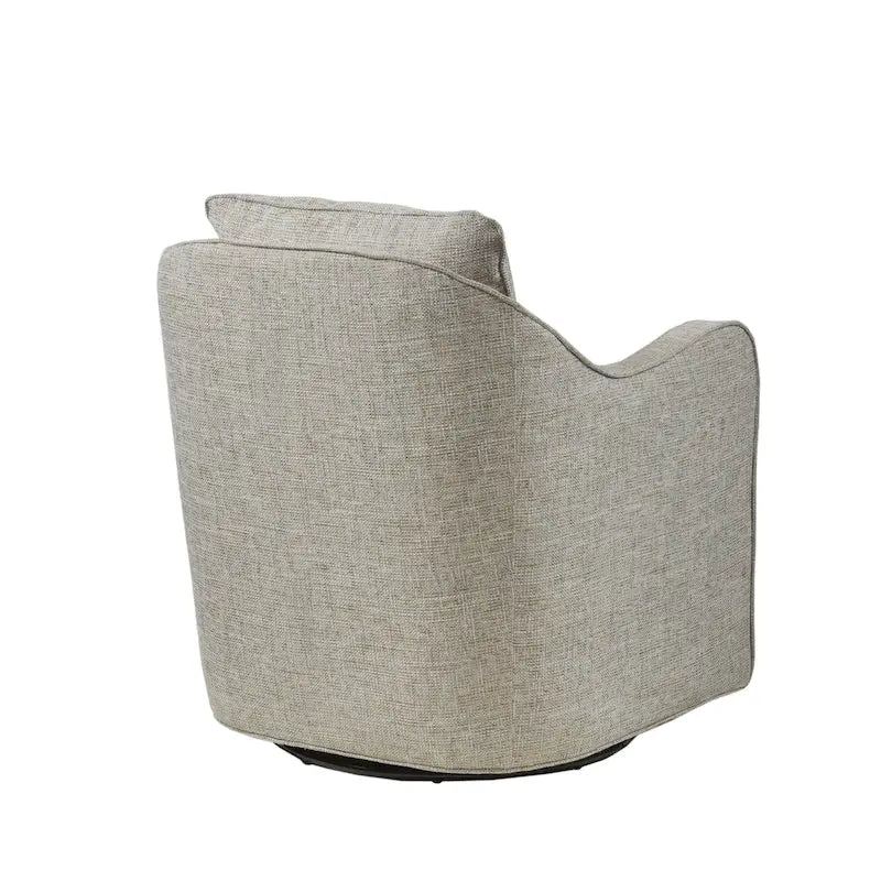 Fauteuil pivotant incurvé rembourré Betty de Madison Park