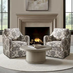 Fauteuil pivotant incurvé rembourré Betty de Madison Park
