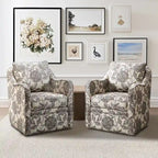 Fauteuil pivotant incurvé rembourré Betty de Madison Park