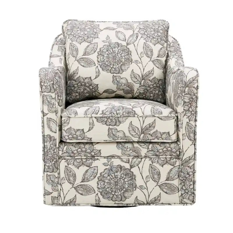 Fauteuil pivotant incurvé rembourré Betty de Madison Park