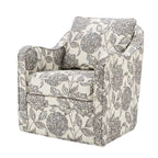 Fauteuil pivotant incurvé rembourré Betty de Madison Park