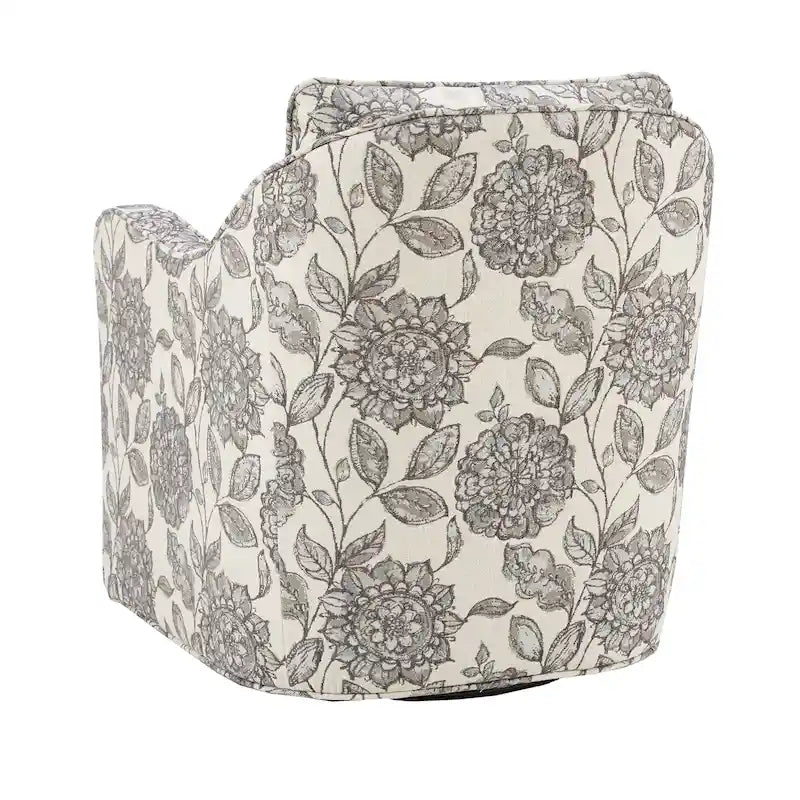 Fauteuil pivotant incurvé rembourré Betty de Madison Park