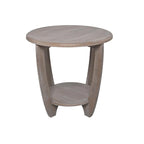 Table d'appoint rustique COZAYH avec étagère de rangement