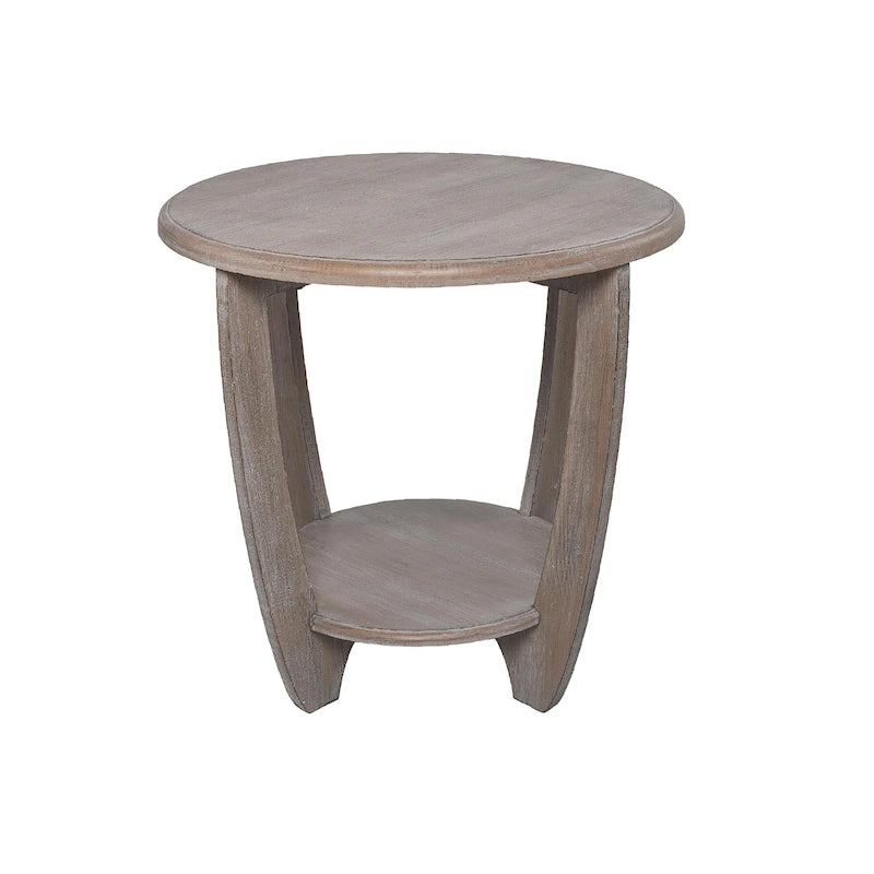 Table d'appoint rustique COZAYH avec étagère de rangement