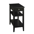 Table d'appoint à un tiroir et étagères American Heritage de Convenience Concepts