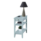 Table d'appoint à un tiroir et étagères American Heritage de Convenience Concepts