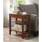Table d'appoint à un tiroir et étagères American Heritage de Convenience Concepts