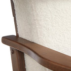Chaise en bois Bianca de style moderne du milieu du siècle, pour un mode de vie simple.