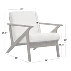 Chaise en bois Bianca de style moderne du milieu du siècle, pour un mode de vie simple.