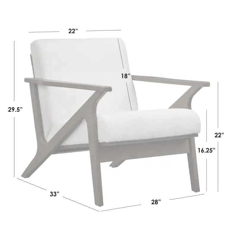 Chaise en bois Bianca de style moderne du milieu du siècle, pour un mode de vie simple.
