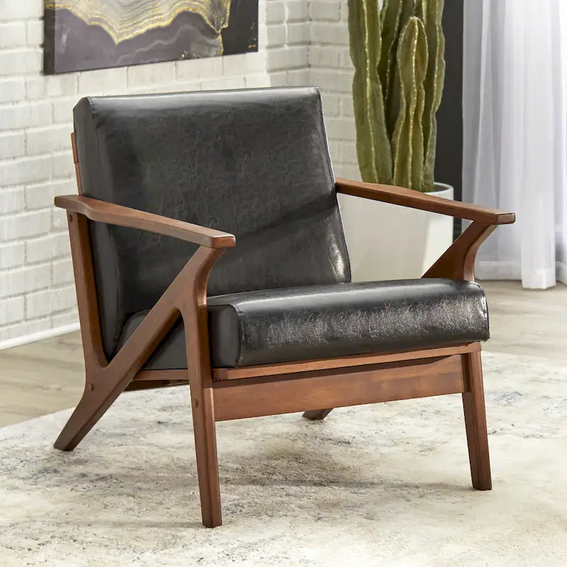 Chaise en bois Bianca de style moderne du milieu du siècle, pour un mode de vie simple.