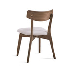 Chaises de salle à manger Chazz en bois d'hévéa rembourrées, style moderne du milieu du siècle (lot de 2 ou 4), par Christopher Knight Home