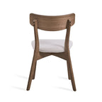 Chaises de salle à manger Chazz en bois d'hévéa rembourrées, style moderne du milieu du siècle (lot de 2 ou 4), par Christopher Knight Home