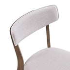 Chaises de salle à manger Chazz en bois d'hévéa rembourrées, style moderne du milieu du siècle (lot de 2 ou 4), par Christopher Knight Home