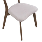 Chaises de salle à manger Chazz en bois d'hévéa rembourrées, style moderne du milieu du siècle (lot de 2 ou 4), par Christopher Knight Home