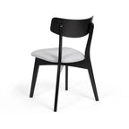 Chaises de salle à manger Chazz en bois d'hévéa rembourrées, style moderne du milieu du siècle (lot de 2 ou 4), par Christopher Knight Home