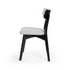 Chaises de salle à manger Chazz en bois d'hévéa rembourrées, style moderne du milieu du siècle (lot de 2 ou 4), par Christopher Knight Home
