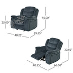 Fauteuil inclinable à bascule en acier Hawthorne de Christopher Knight Home