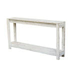 Console rustique en bois de récupération, fabriquée à la main, style ferme