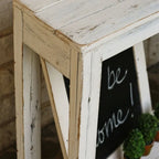 Console rustique en bois de récupération, fabriquée à la main, style ferme
