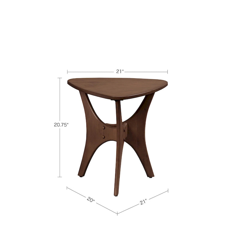 Table d'appoint triangulaire en bois INK+IVY Blaze