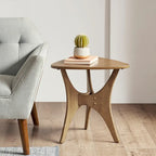 Table d'appoint triangulaire en bois INK+IVY Blaze