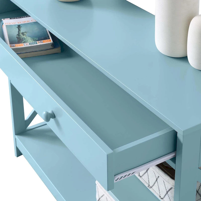 Console Oxford à 1 tiroir avec étagères de Convenience Concepts