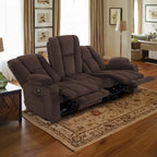Canapé inclinable électrique MCombo avec massage et chauffage lombaire, tissu 6015/6025/6035/6045