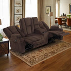 Canapé inclinable électrique MCombo avec massage et chauffage lombaire, tissu 6015/6025/6035/6045