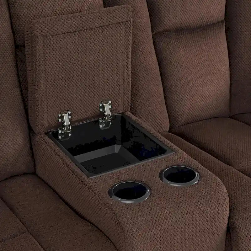 Canapé inclinable électrique MCombo avec massage et chauffage lombaire, tissu 6015/6025/6035/6045