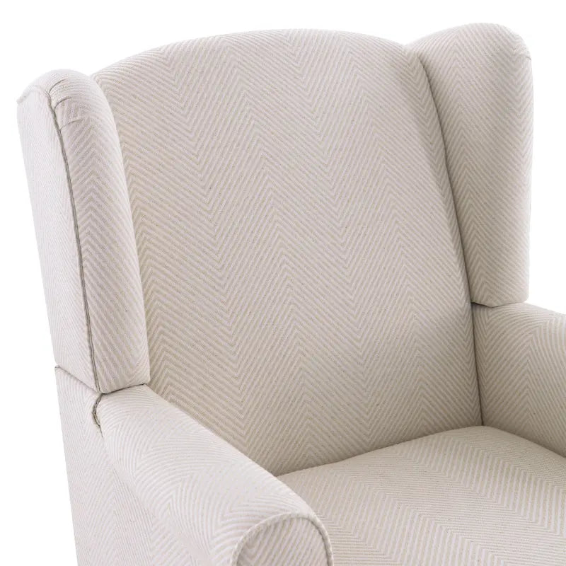 Fauteuil d'appoint avec pieds tournés et accoudoirs arrondis