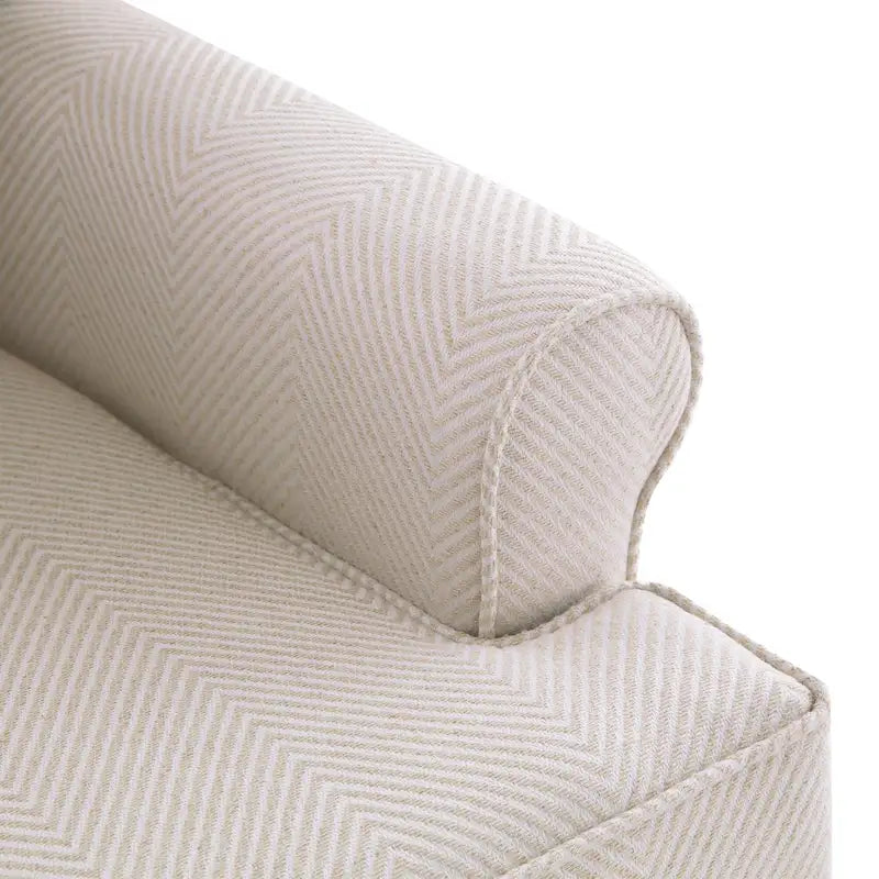 Fauteuil d'appoint avec pieds tournés et accoudoirs arrondis