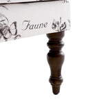 Fauteuil d'appoint avec pieds tournés et accoudoirs arrondis