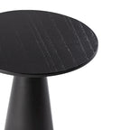 Table d'appoint ronde COZAYH style ferme, support pour plantes en bois, petite table rustique pour salon ou chambre.